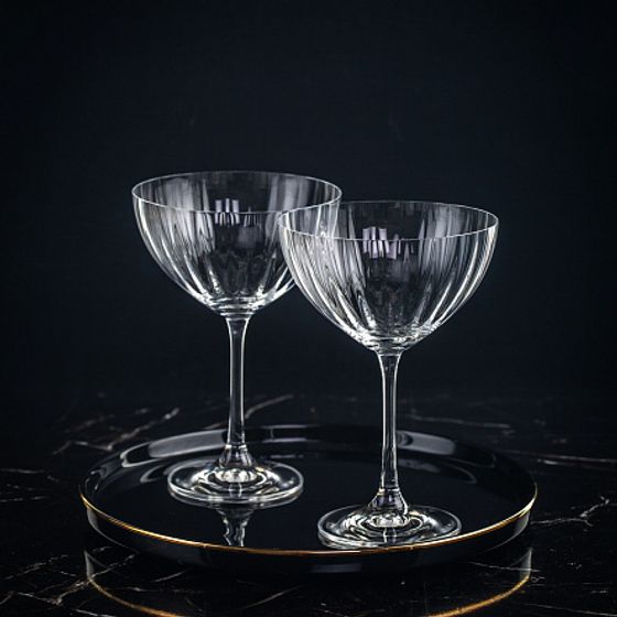 Набор бокалов для мартини WATERFALL 6шт 340мл