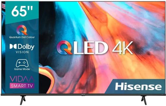 Телевизор QLED 65&quot; Hisense 65E7HQ черный 4K Ultra HD SmartTV