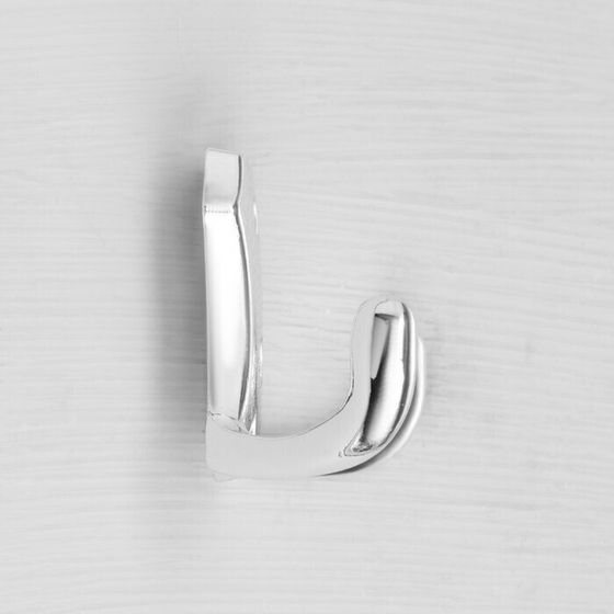 !09 Комплект из 5-ти штук - Крючок-вешалка №16, цвет хром глянец