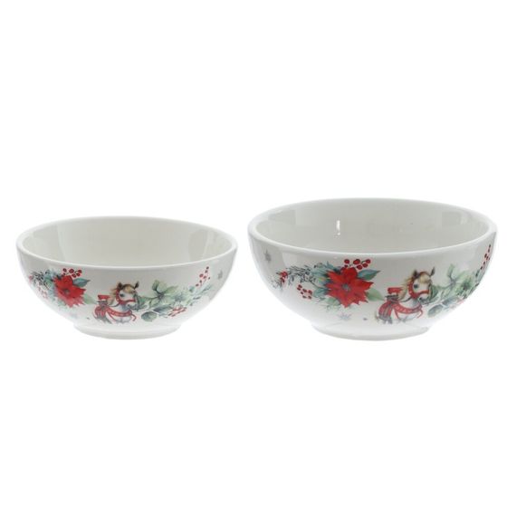 Набор из 2 шт: Салатник &quot;Лошадь&quot;, 260/150 мл, L11 W11 H4/4,5 см