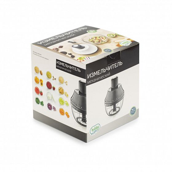 Измельчитель механический серый 13.8x15см