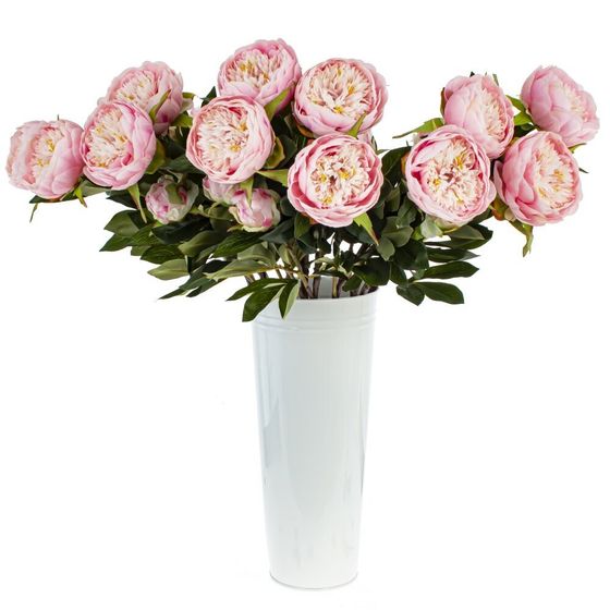 Цветок искусственный &quot;Пион&quot;,  L25 W17 H93 см