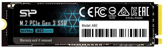 Накопитель SSD 4TB Silicon Power PCIe 3.0 x4 SP00P34A60M28 M-Series M.2 2280