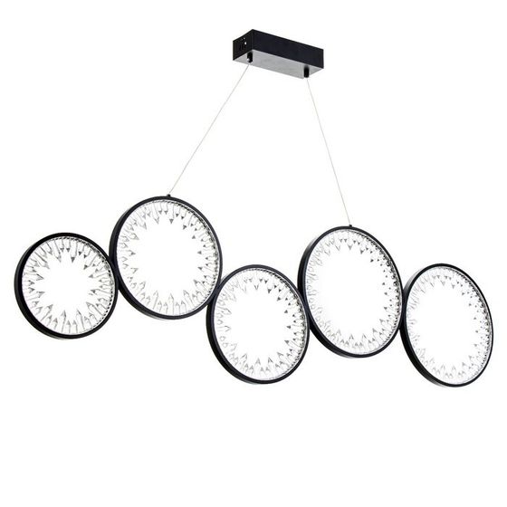 Светильник BayerLux &quot;Кристалл&quot; LED 146Вт 3000-6000К черный 125х37х100 см