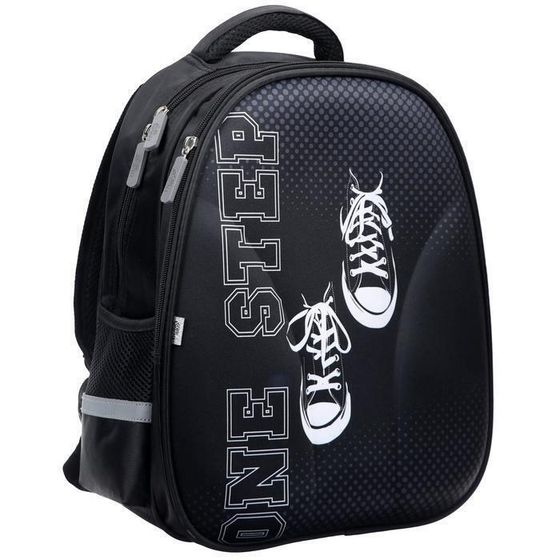 !09 Рюкзак каркасный школьный Calligrata Street, 39 х 30 х 14 см