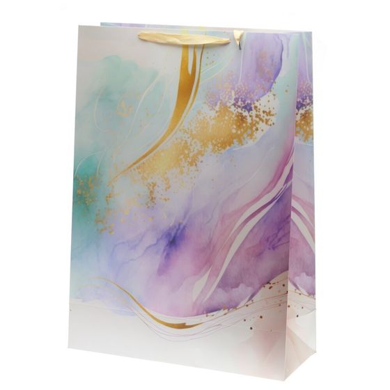 Пакет подарочный XXL (бумага 230г/м2, блок микс12шт), L50 W20 H70 см, 4в.