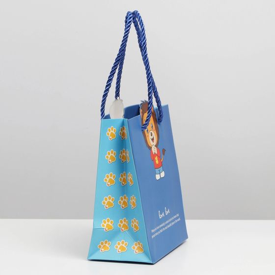 !09 НАБОР 2 ШТУКИ - Пакет подарочный, упаковка, «Львёнок в кармашке», 14 х 7 см.