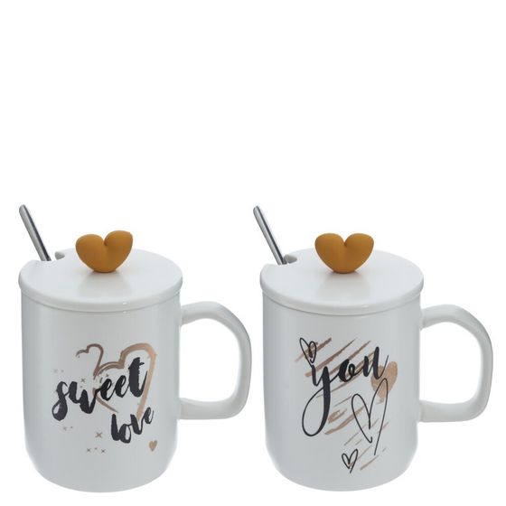 Набор из 2-х кружек, 300 мл, L12 W8 H12,5 см, 4в.