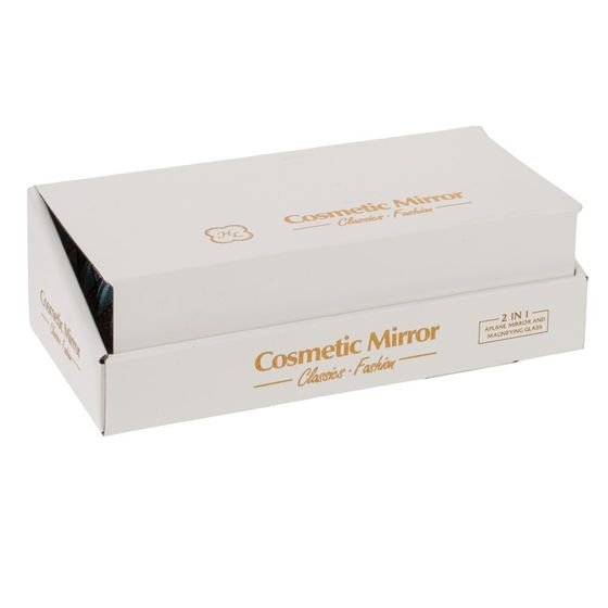 Зеркало карманное, Д7 Ш7 В1 см, 4в.