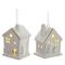 Фигурка декоративная подвесная "Домик" с подсветкой (2хLR44), 2в., L4,5 W4 H6 см, 2в.