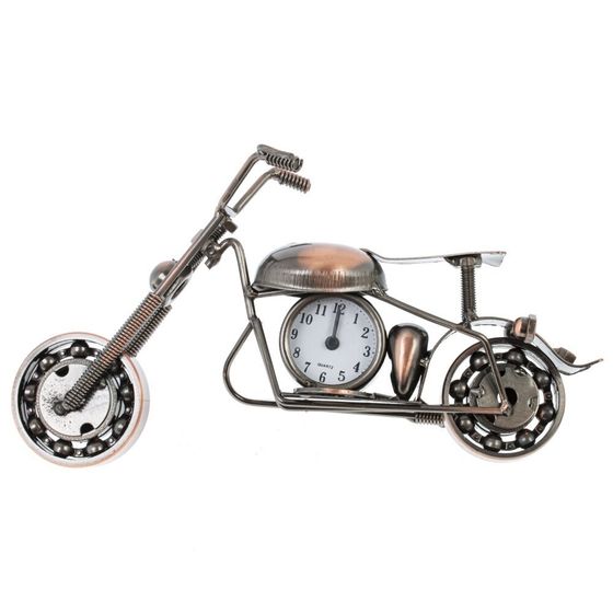 Изделие декоративное &quot;Мотоцикл&quot; с часами, (1xДR44), Д22,5 Ш8,5 В11,5 см