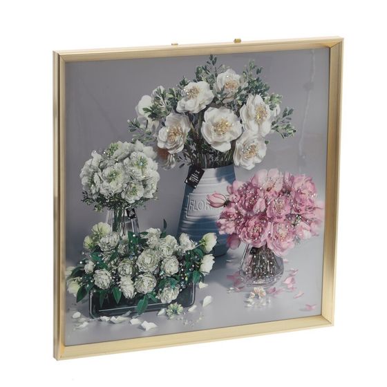 Панно с кристальным декором, L52,5 W2,5 H52,5 см