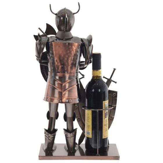 Подставка для бутылки &quot;Рыцарь&quot;, Д26 Ш14 В49 см