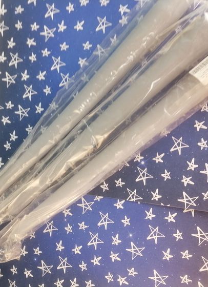 !09 НАБОР 3 ШТУКИ - Свеча " Конус" 240 мл., цвет серый