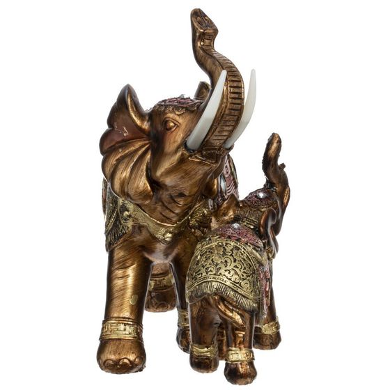 Фигурка декоративная &quot;Слоны&quot;, Д14,5 Ш8,5 В16 см