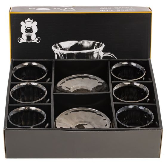 Набор кофейный 100 мл, 6 перс. 12 предм.,  L35,5 W28 H8,5 см