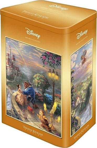 Schmidt Spiele Schmidt Spiele Thomas Kinkade Studios: Disney - Beauty and the Beast in the nostalgic metal box, puzzle (500 pieces)