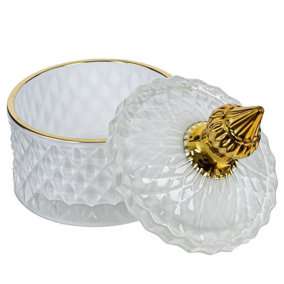 Шкатулка, Д8,5 Ш8,5 В10,5 см, 1 штука, дизайн микс