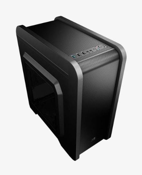 Корпус Aerocool Qs-240 черный без БП mATX 4x120mm 2xUSB2.0 1xUSB3.0 audio bott PSU