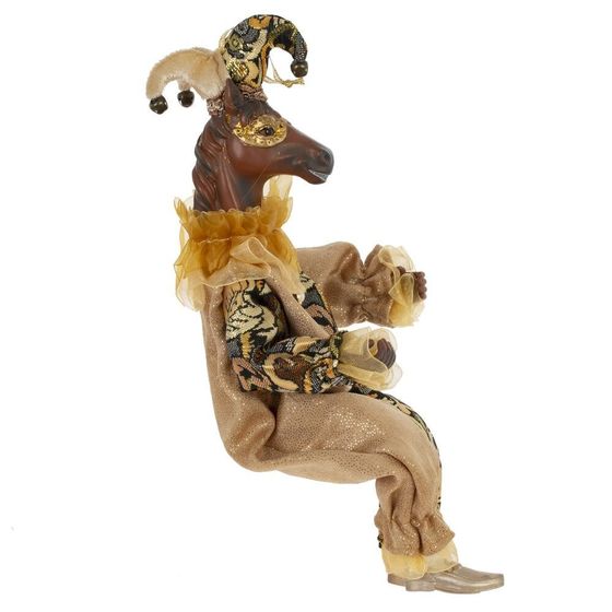 Игрушка набивная подвес &quot;Лошадь-клоун&quot;, L15 W10 H37/24 см