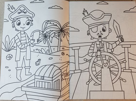 !09 Набор для творчества 2 предмета:Книга «Лабиринты и путаницы» для детей 5-7 лет, 12 стр.+ Раскраска "Маленькие пираты" 16 стр.