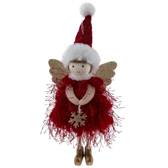 Изделие декоративное подвесное &quot;Девочка-ангел&quot;, L7 W4 H20 см, 3в.