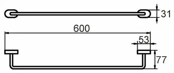 !Полотенцесушитель Solomon, сплав металлов SOLSM10M49