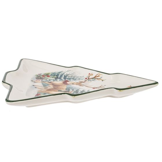 Блюдо &quot;Олени&quot;, L20 W23 H2 см