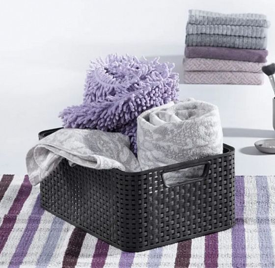 Корзина универсальная RATTAN STYLE BOX M темно-коричневая