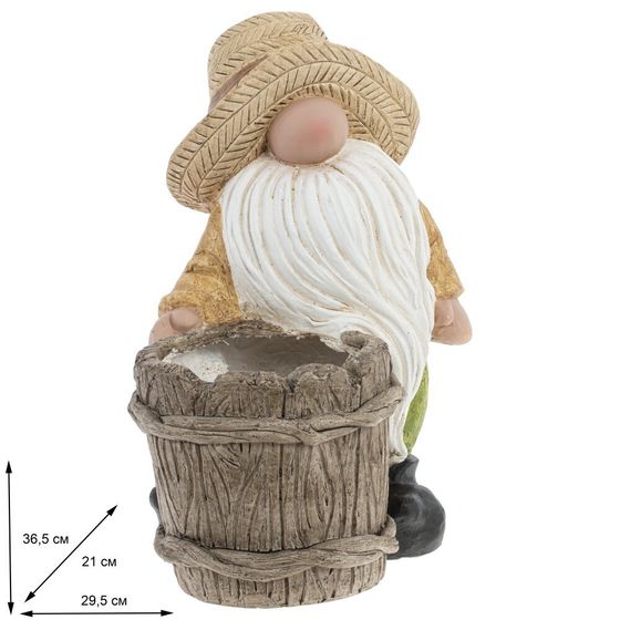 Фигурка декоративная "Гном", L29 W21 H37 см