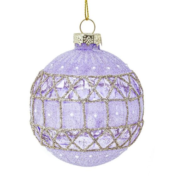 Набор из 12шт Украшение новогоднее &quot;Шар&quot;, D 7.5 см, L34 W25 H9 см