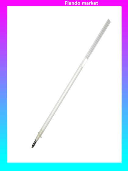 !Стержень гелевый 4 штуки CROWN «Hi-Jell Pastel», 138 мм, БЕЛЫЙ, 0,8 мм, линия письма 0,5 мм, HJR-200P