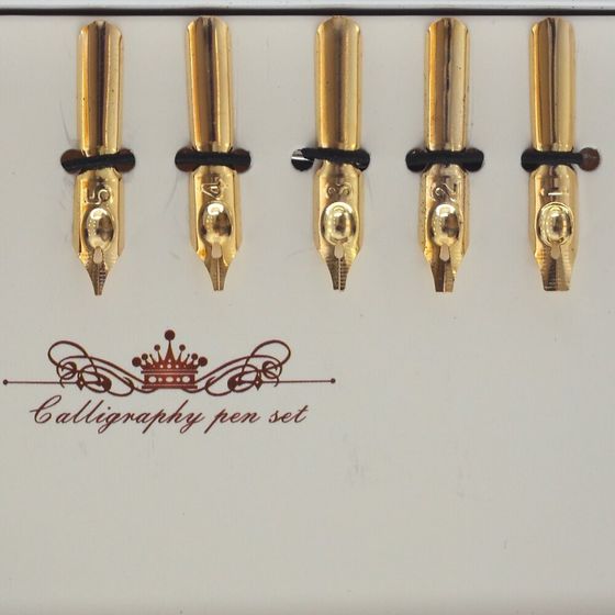 Набор подарочный: ручка перьевая, чернильница, подставка д/ручки, 5 наконечников, Д22 Ш10 В4 см