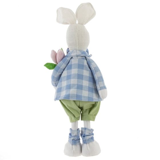 Игрушка набивная &quot;Заяц/Зайка&quot;, L16 W9 H38 см, 2в.