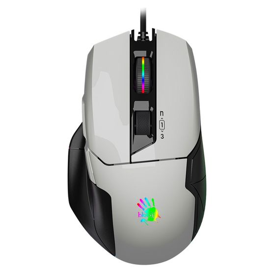 Мышь A4Tech Bloody W70 Max белый/черный оптическая проводная (10000dpi) (W70 MAX ( PANDA WHITE))