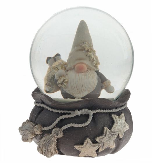 Фигурка декор в стекл шаре &quot;Гном&quot;, D 6.5 см, L7 W7 H9 см, 2в.