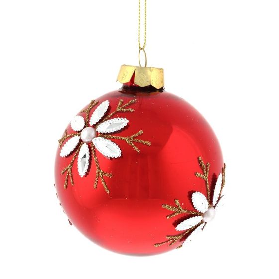 Украшение новогоднее Шар &quot;Веселые ребята в красном&quot;, D 8 см, L8W8H8см