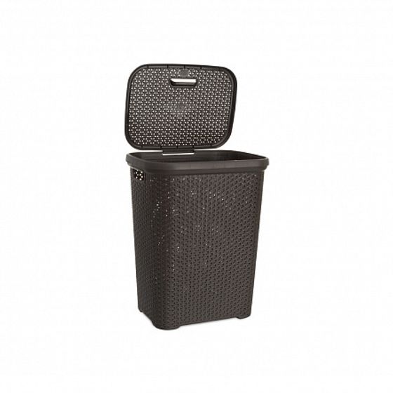 Корзина для белья RATTAN коричневая 55л