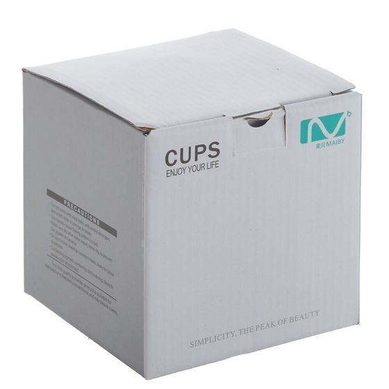 Кружка с крышкой и ложкой, 470 мл, L12 W9 H12,5 см, 4в.