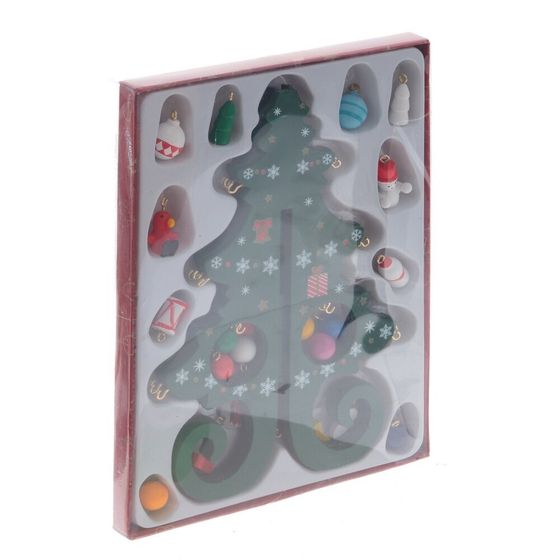 Фигурка декоративная &quot;Ёлка&quot;, L14 W1,5 H18,5 см, 3в.