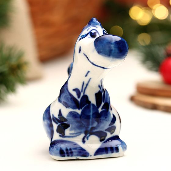 !09 Сувенир(набор 3 штуки) Дракон &quot;Минди&quot;, гжель