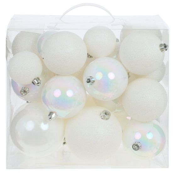 Набор из 26шт Украшение новогоднее "Шар", D6/8/10см, L27 W18 H25 см