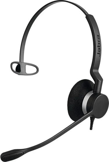 Гарнитура накладные Jabra BIZ 2300 Mono QD проводные черный (2303-820-104)