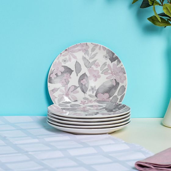 Тарелка десертная BLOOMING розовая 19см