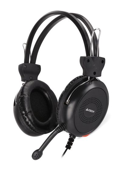 Гарнитура накладные A4Tech HS-30 проводные черный