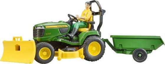 Трактор Bruder John Deere с прицепом и фигуркой , 62-104