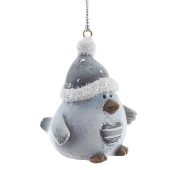 Фигурка декоративная подвесная "Птичка",   L3 W5 H5 см, 2в.