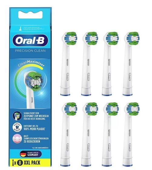 Насадка для зубной щетки Oral-B EB20-8 упак.:8шт для Oral-B 3D White, Oral-B Cross Action, Oral-B Floss Action, Oral-B Genius 8900, Oral-B Kids, Oral-