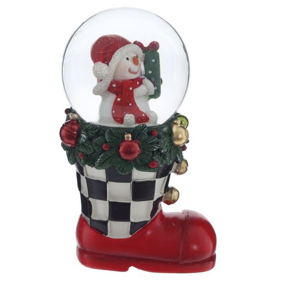 Фигурка декоративная &quot;Снеговик/Дед Мороз&quot; в стекл шаре, D 4.5 см, L5,5 W5 H9 см, 2в.