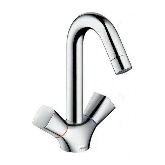 Смеситель для раковины Hansgrohe Logis 71222000, двухвентильный